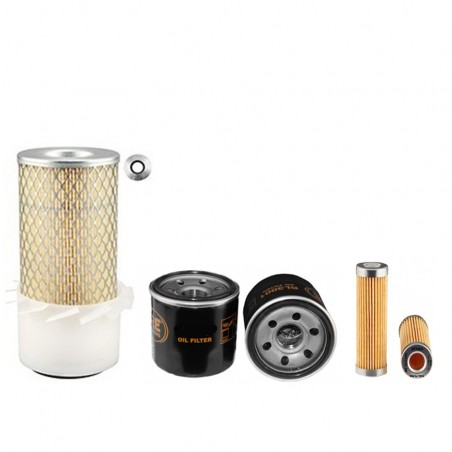 YAMAGUCHI WB12H Filter Service Kit w/Kubota Z482 Eng. Air, Oil, Fuel Filters