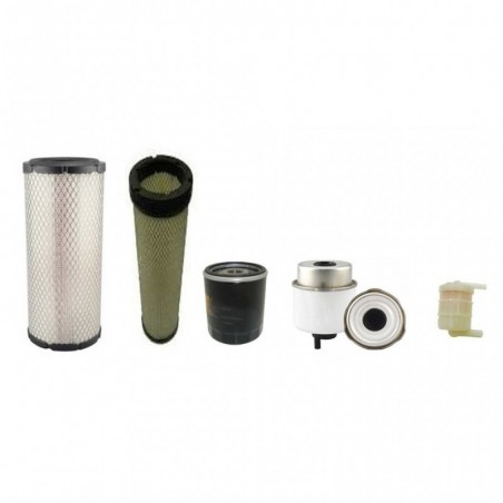 JCB 8050 RTS Filter Service Kit w/Perkins 404D22 Eng. Air Oil Fuel Filters