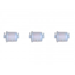 3 x Plastic In-Line Fuel Filters Replaces Lombardini 1963730088 BF7849 WGF9229