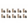 10 X Nylon Sediment Fuel Filter Replaces PF7830 JCB Tackeuchi Komatsu