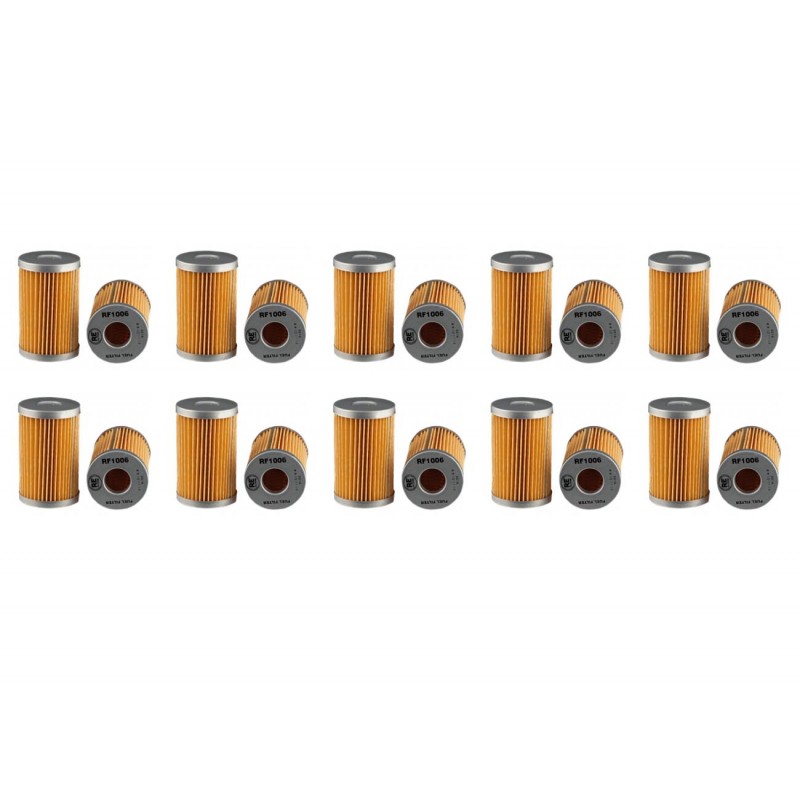 10 x Kubota Excavator Fuel Filter Element Replaces RA21151280