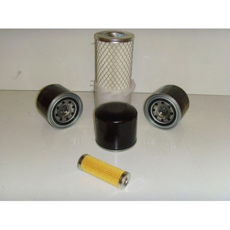 Kubota B7001 Filter Service Kit - Air Oil Fuel Filters - W/ 2 Extra Oil Filter