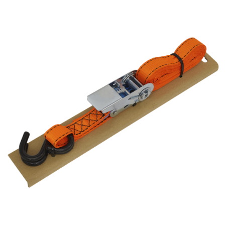 Vision Ratchet Tie Down S-Hook With Corner Protector 600kg Breaking Strength 25mm x 5m