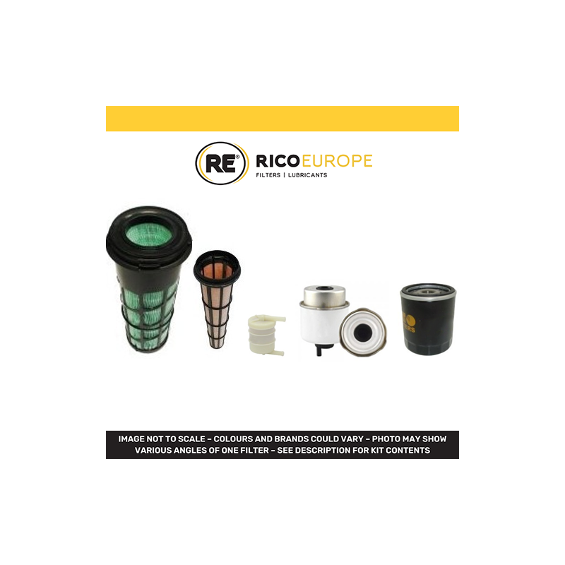 JCB 8026 CTS Filter Service Kit w/Perkins 400TIERIII Eng. Air, Oil, Fuel Filters