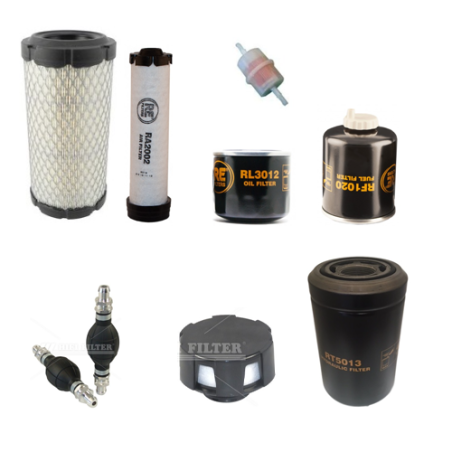 Bobcat E17 Filter Service Kit with Kubota D722 Engine