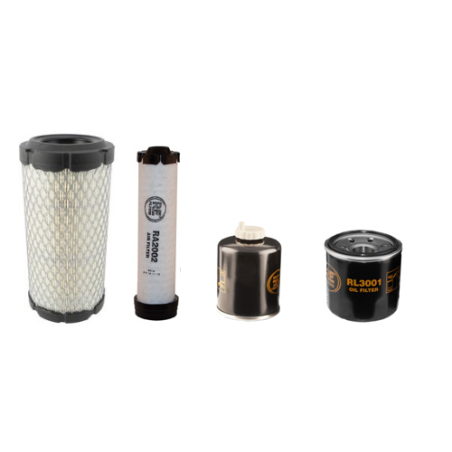 BOBCAT E08 Filter Service Kit w/Kubota D 722-E2B Eng. Air, Oil, Fuel Filters