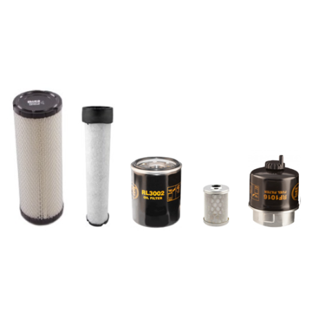Filter service kit suitable for CAT 302.5C w/Mitsubishi S3L2 Eng. Air Oil Fuel