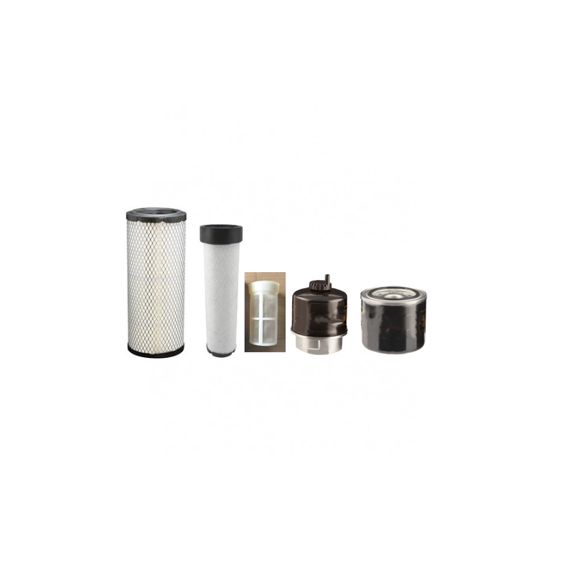 Filter service kit suitable for CAT 305C CR w/Mitsubishi S4Q2-T Eng. Air Oil Fuel