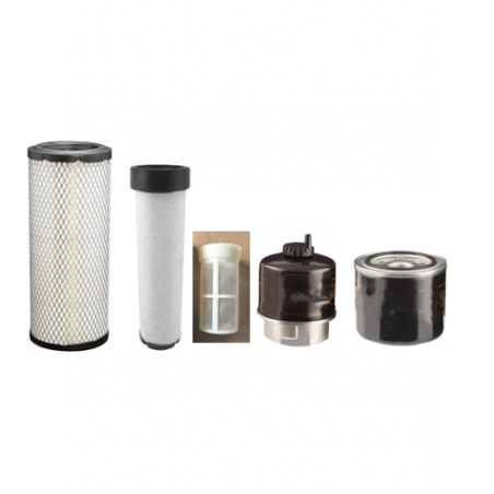 Filter service kit suitable for CAT 305C CR w/Mitsubishi S4Q2-T Eng. Air Oil Fuel