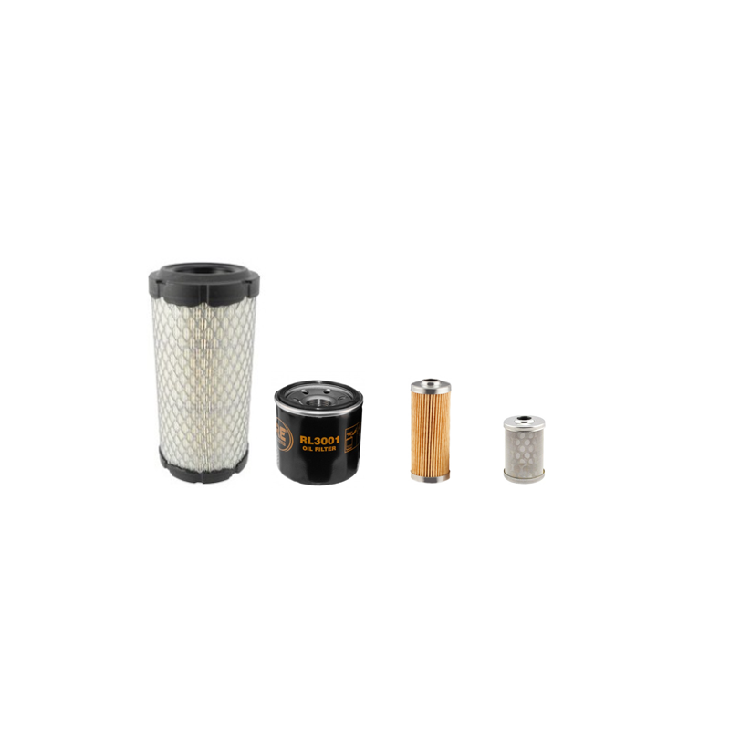 Hitachi ZX17U-2 Filter Service Kit with Yanmar 3TNV70 Engine Air, Oil, Fuel Filters