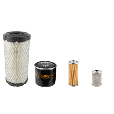 Hitachi ZX17U-2 Filter Service Kit with Yanmar 3TNV70 Engine Air, Oil, Fuel Filters
