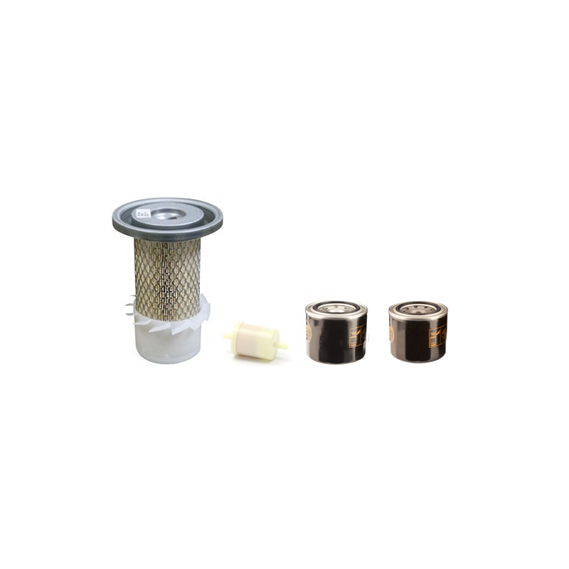 Kubota KX36 Filter Service Kit with Kubota D662BH Engine Air, Oil, Fuel Filters
