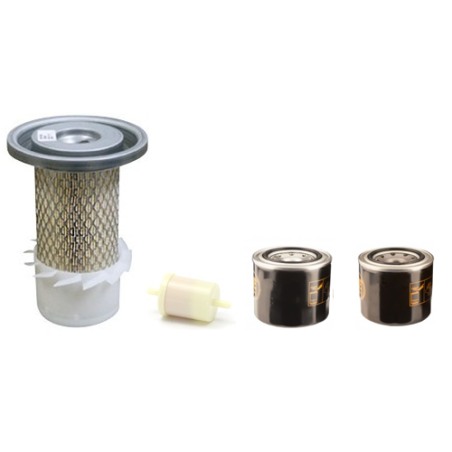 Kubota KX36 Filter Service Kit with Kubota D662BH Engine Air, Oil, Fuel Filters