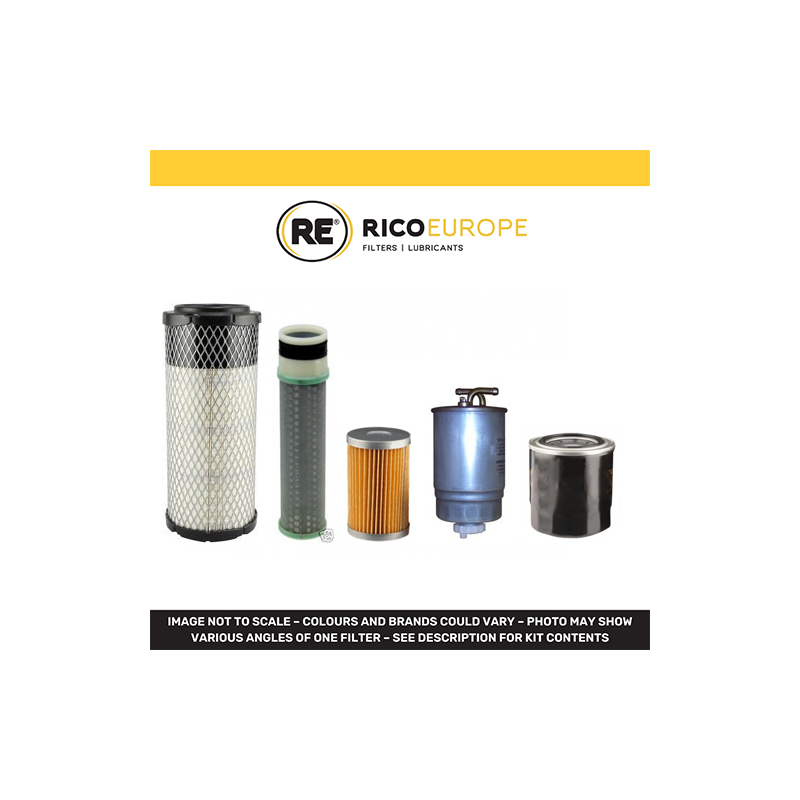 KUBOTA KX 61-3 Filter Service Kit w/Kubota V 1505-EU9 Eng.  Air, Oil, Fuel Filters