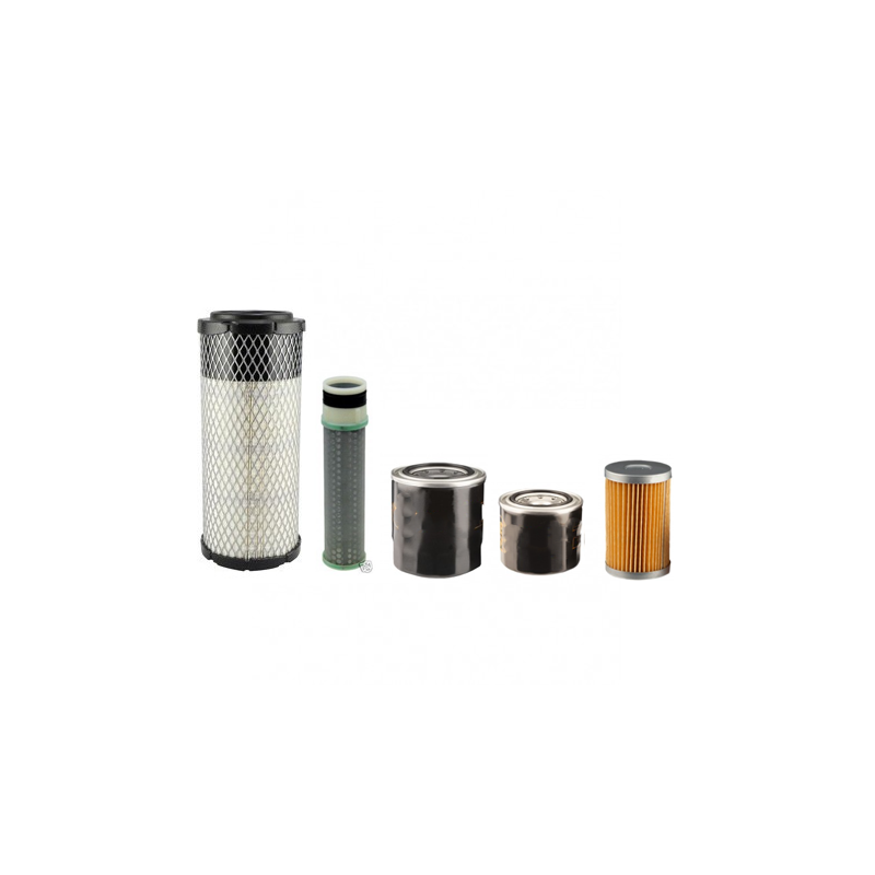 Kubota KX71-3 Filter Service Kit Air, Oil, and Fuel Filters Mini Digger