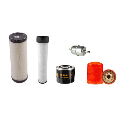 Terex TA3S /H/SH Filter Service Kit with Kubota V 2203M Engine Air, Oil, Fuel Filters