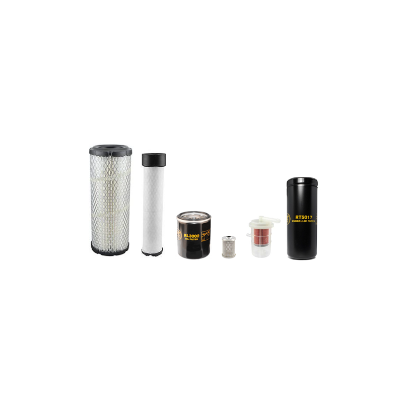 Volvo EC25, EC30 Filter Service Kit 1x Air, 1x Oil, 1x Fuel Filter