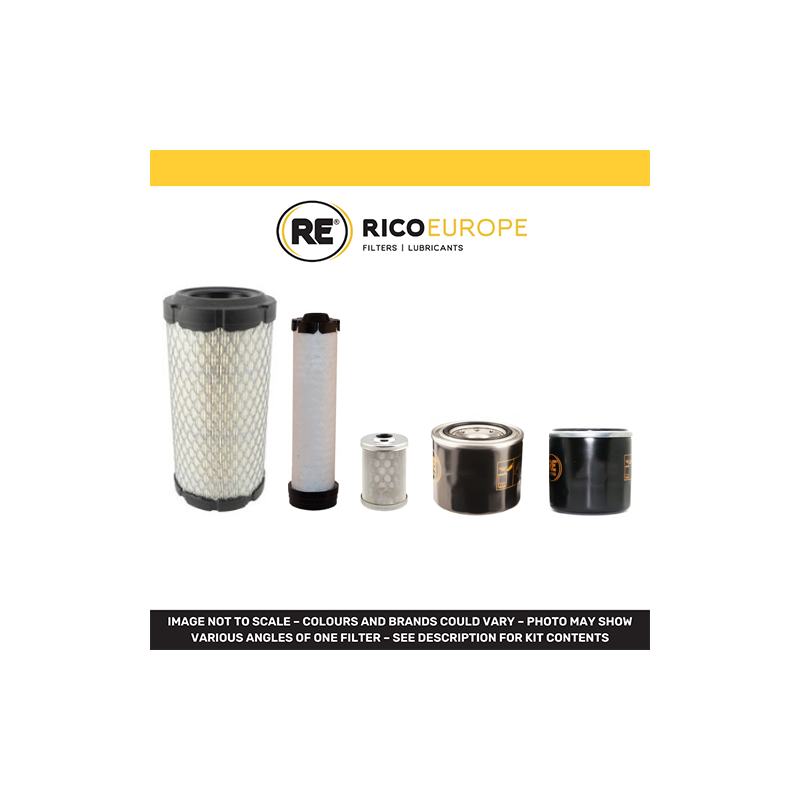 KUBOTA KX 015-4 Filter Service Kit Air Oil Fuel Filters w/Kubota D 782-BH Eng.   YR  2011 -