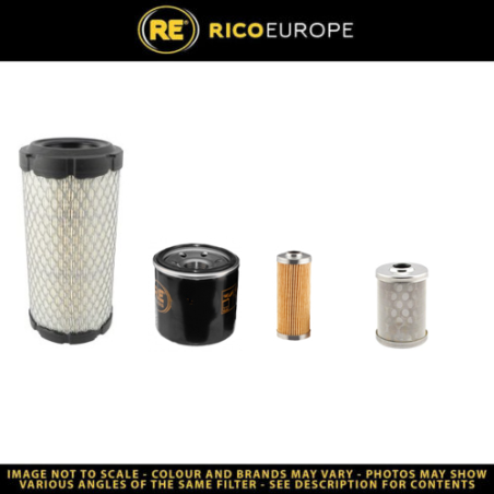 KOBELCO SK 17 SR-3 EFilter Service Kit Air Oil Fuel Filters w/MITSUBISHI / L3E / 01.2020 Eng.
