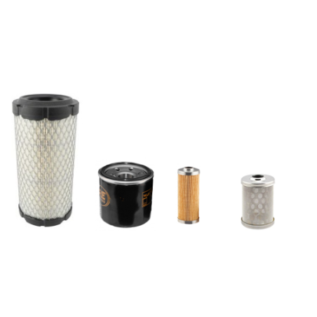 KOBELCO SK 17 SR-3 EFilter Service Kit Air Oil Fuel Filters w/MITSUBISHI / L3E / 01.2020 Eng.
