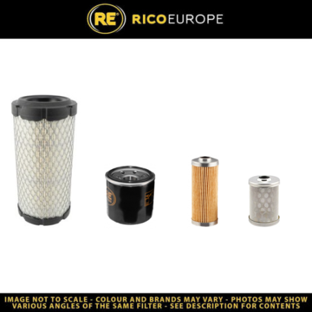 KOBELCO SK 17 SR-3 EFilter Service Kit Air Oil Fuel Filters w/YANMAR / 3TNV70-SYB Eng.
