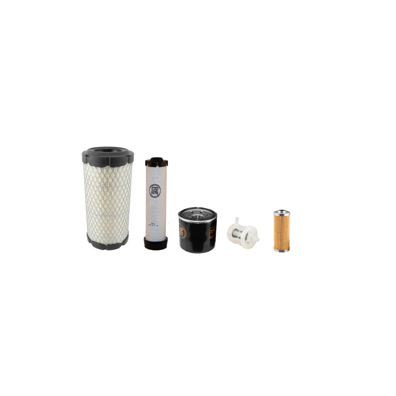 Komatsu PC26 MR-5 Filter Service Kit Air Oil Fuel Filters with Komatsu / 3D76E-6 / 01.2020 Engine