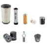 Filter Kit for Yanmar SV08-1C with Perkins / 402J-05 IG8455R / 01 Engine