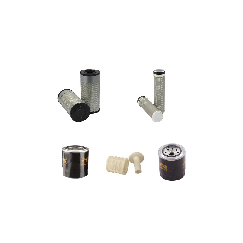Yanmar SV60 Filter Service Kit Air Oil Fuel Filters with Yanmar / 4TNV84T-ZMBVA / 01.20 Engine
