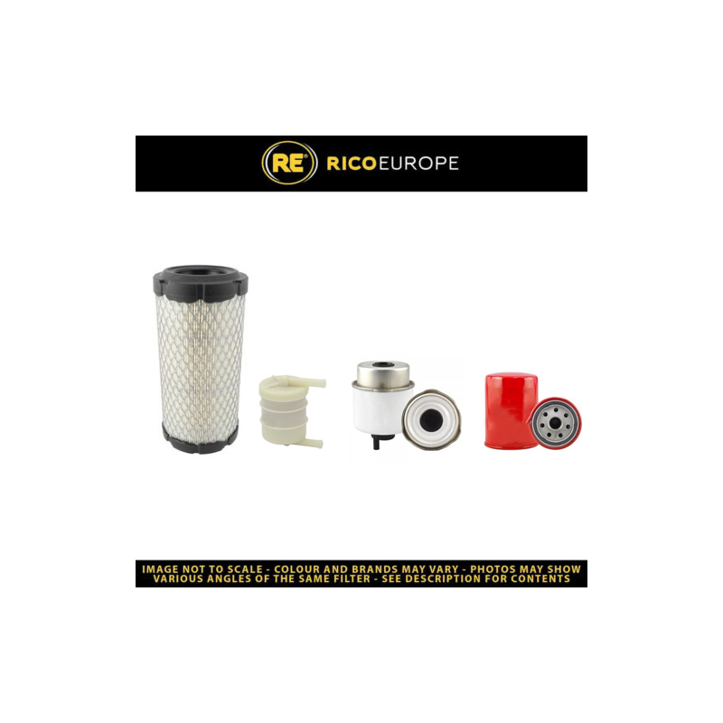 JCB 16 C-1Filter Service Kit Air Oil Fuel Filters w// 01.2019 Eng.