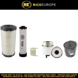 JCB 19 C-1 PCFilter Service Kit Air Oil Fuel Filters w// 01.2019 Eng.
