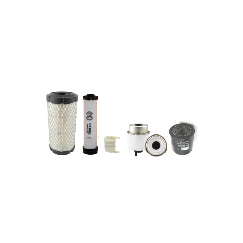 JCB 19 C-1 PC Filter Service Kit Air Oil Fuel Filters with / 01.2019 Engine