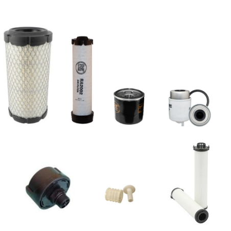 Wacker Neuson EZ26 Filter Service Kit with Yanmar / 3TNV76 N/NNS / 01.202 Engine