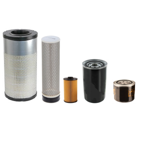 Kobelco SK85 MSR-7 Filter Service Kit Air Oil Fuel Filters with Yanmar / 4TNV98CT Engine