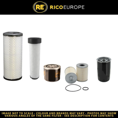 KOMATSU PC 58 MR 5Filter Service Kit Air Oil Fuel Filters w// 01.2020 Eng.