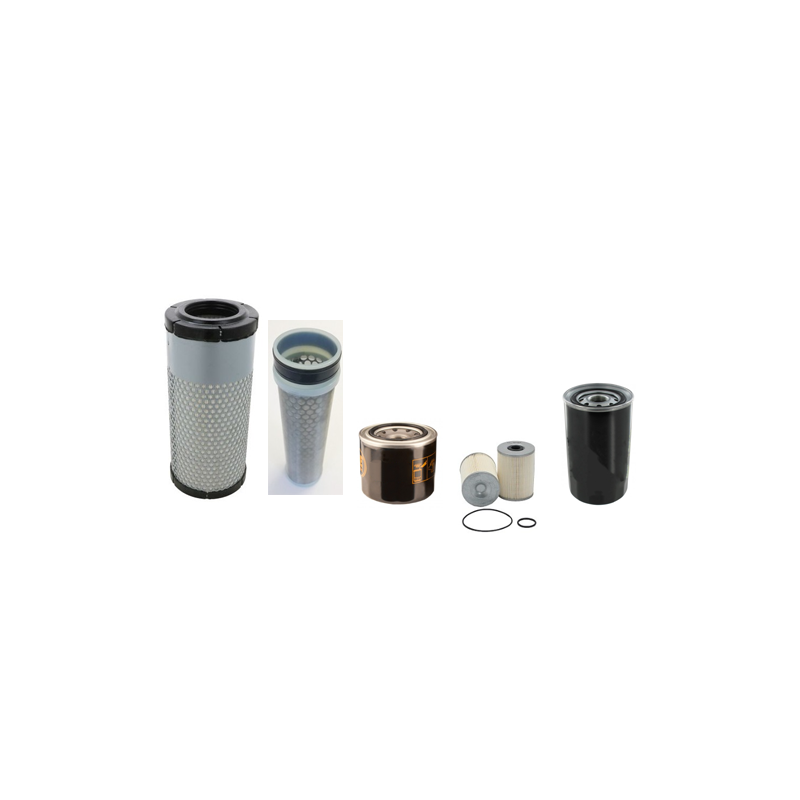 Yanmar VIO 50-6A Filter Service Kit Air Oil Fuel Filters with Yanmar / 4TNV88-ZPBV / 01.2019 Engine