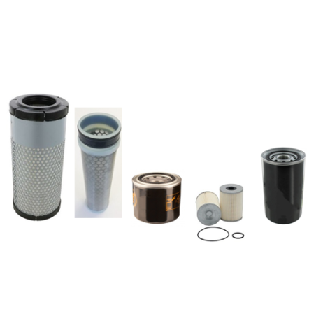 Yanmar VIO 50-6A Filter Service Kit Air Oil Fuel Filters with Yanmar / 4TNV88-ZPBV / 01.2019 Engine