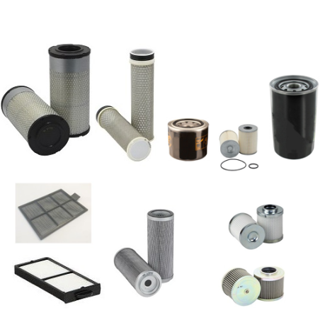 Yanmar VIO 57 6B Filter Service Kit with Yanmar / 4TNV86CT-PBV / 01.202 Engine