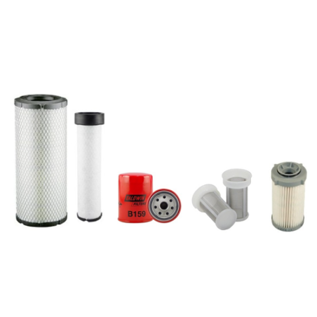 Wacker Neuson EZ50 Filter Service Kit Air Oil Fuel Filters with Perkins / 403J-E17T / 01.2021 Engine