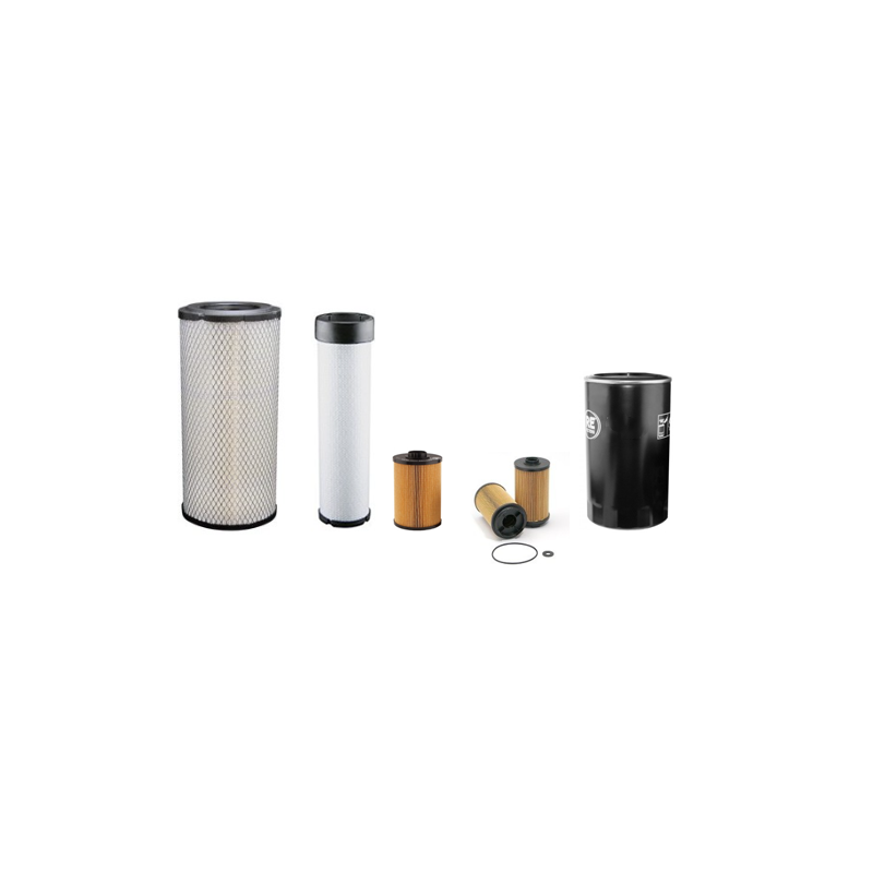 Case CX145D SR Filter Service Kit Air Oil Fuel Filters with Isuzu / 4JJ1XDDV A02 / 01.2022 Engine
