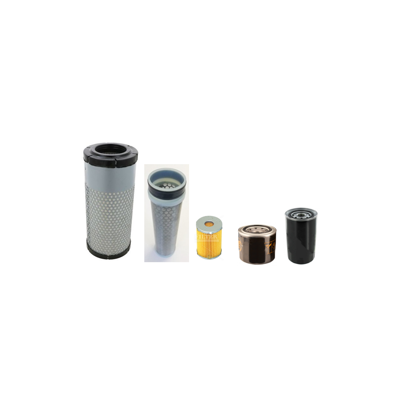 Kobelco SK50 SRX-7 Filter Service Kit Air Oil Fuel Filters with Yanmar / 4 TNV 88 / 01.2021 Engine