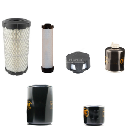 Doosan Daewoo DX10 Z Filter Service Kit with Kubota / D722-EF 15 / 01.2022 Engine