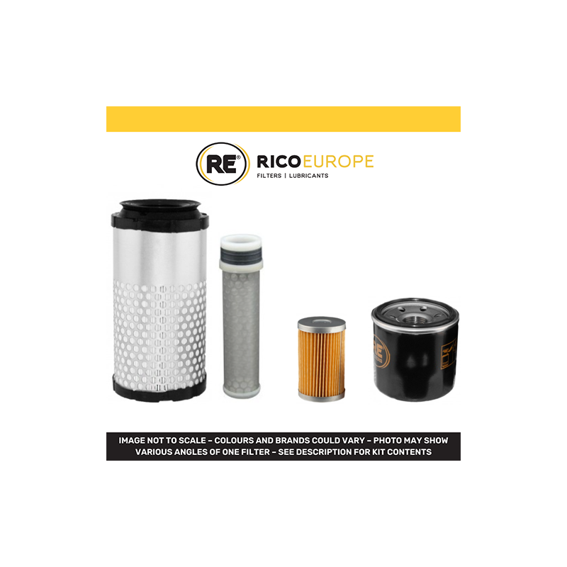 Kubota KX36-3  Mini Digger Filter Service Kit - Air, Oil, Fuel Filters