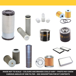 HITACHI ZX 38U-5 Filter Service Kit w/Yanmar 3Tnv88-Zphb Eng.