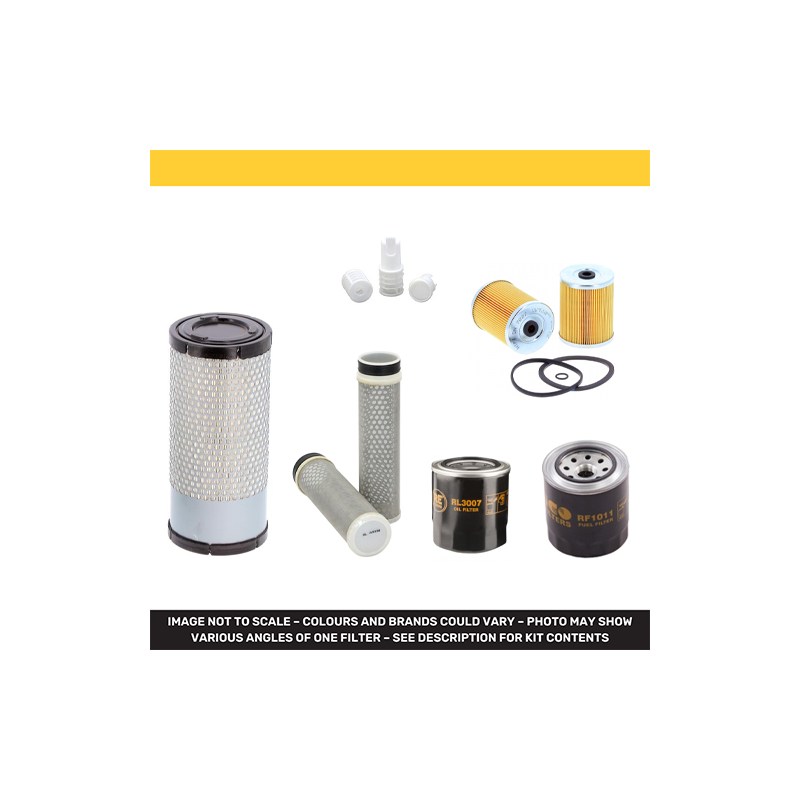 HITACHI ZX 38U-5 Filter Service Kit Air Oil Fuel Filters w/Yanmar 3TNV88-ZPHB Eng.