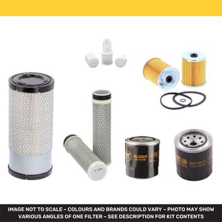 HITACHI ZX38U-5 Filter Service Kit Air Oil Fuel Filters w/Yanmar 3TNV88-ZPHB Eng.