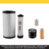 HITACHI ZX 17 U-2 Filter Service Kit Air Oil Fuel Filters w/Yanmar 3TNV70-VHR Eng.   YR  2010-