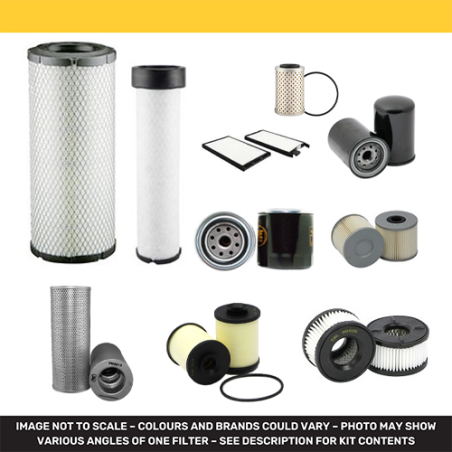 TAKEUCHI TB 370 Filter Service Kit w/KUBOTA / V 2607-CR-TE5B / 01.2 Eng.