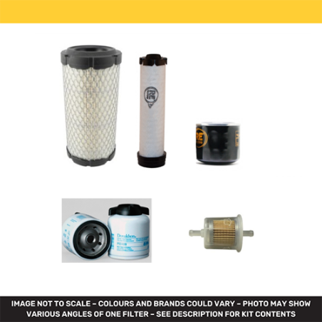 DOOSAN DAEWOO DX 17 ZFilter Service Kit Air Oil Fuel Filters w/KUBOTA / D 722 EF 11 / 01.2019 Eng.