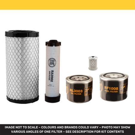 KUBOTA U27-4 Filter Service Kit w/Kubota D 1105-EBH-11 Eng. Air, Oil, Fuel Filters Serial No -57196