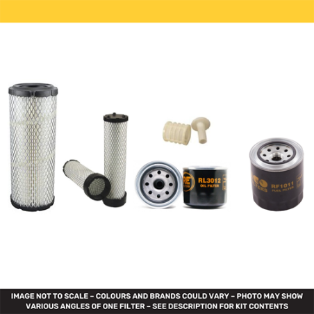 DOOSAN DX35Z Filter Service Kit Air Oil Fuel Filters w/Yanmar 3TNV88-SDBHEABO Eng. SN RA2012 YR 2007-